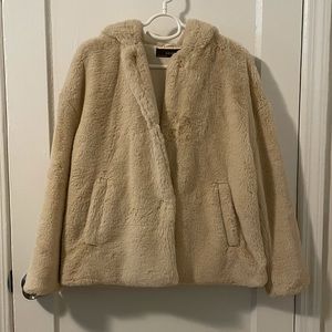 Zara Faux Fur Jacket with Hood
